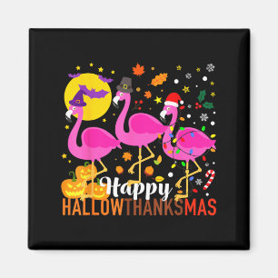 Flamingo Halloween Thanksgiving Christmas Magnet
