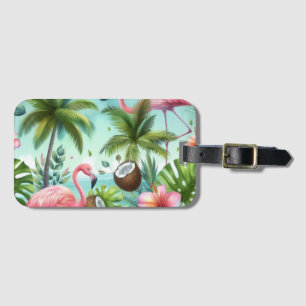 Flamingo Haven Luggage Tag