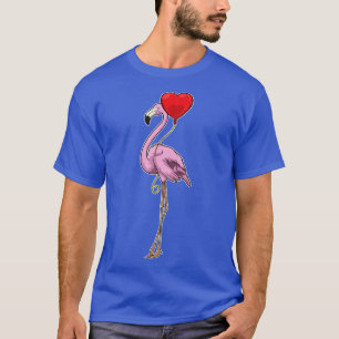 Flamingo Heart Balloon T-Shirt