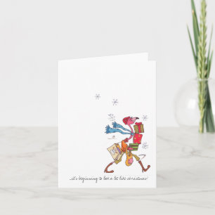 Flamingo Holiday shopping Card