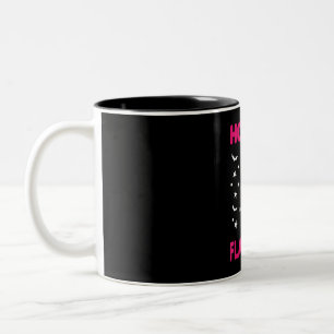 Flamingo  Honkus Flaminkus Gift Halloween Flamingo Two-Tone Coffee Mug