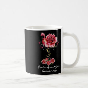 Flamingo Hope Burgundy Ribbon Brain Aneurysm 1 Coffee Mug