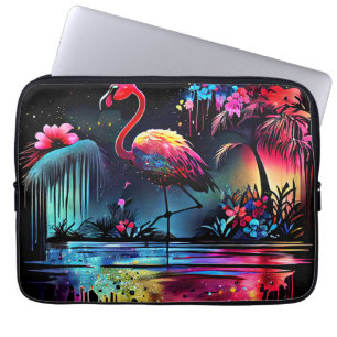 Flamingo in A Lake-63852 Laptop Sleeve