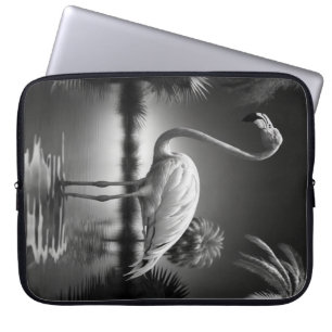 Flamingo in a Pool Laptop Sleeve