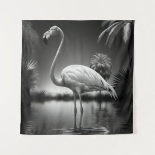 Flamingo in a Pool Tapestry