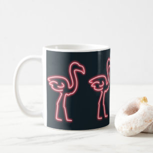 Flamingo in Neon Pink Coffee Mug