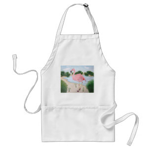 Flamingo in the Marsh Apron