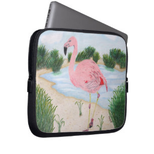 Flamingo in the Marsh Laptop Sleeve