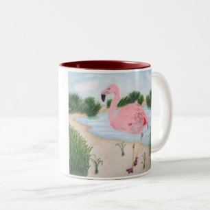 Flamingo in the Marsh Mug