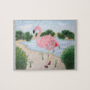 Flamingo in the Marsh Puzzle