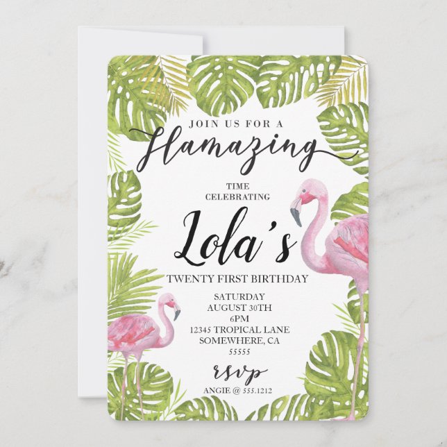 FLAMINGO INVITE (Front)