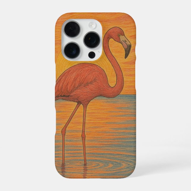 Flamingo  iPhone case (Back)