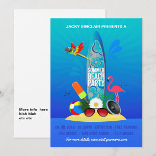 Flamingo Island Invitation