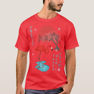 Flamingo Japanese Anime Creative Graphic Otaku Sak T-Shirt