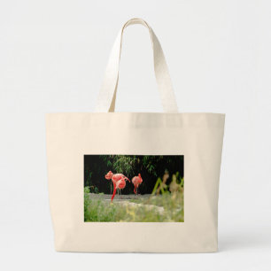 flamingo large tote bag