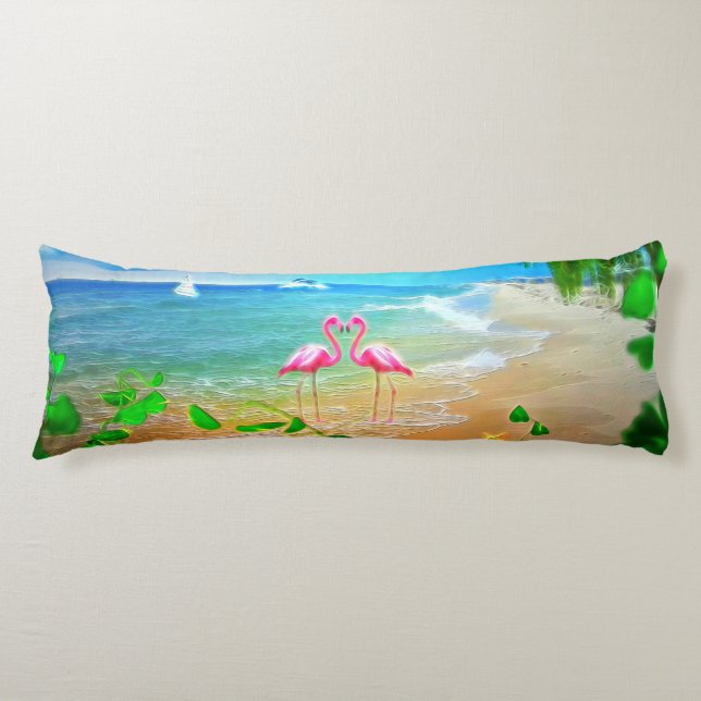 Flamingo Love  Body Cushion (Front)