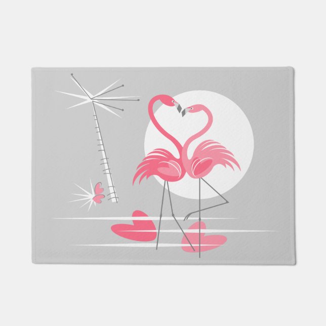 Flamingo Love doormat (Front)