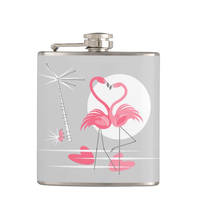 Flamingo Love flask (Front)