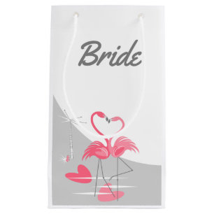 Flamingo Love Large Moon Bride small Gift Bag