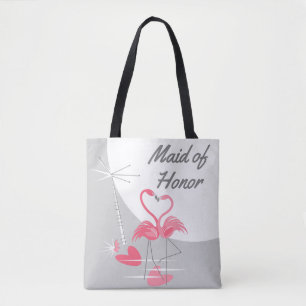 Flamingo Love Large Moon Maid of Honour bag