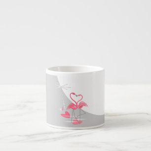Flamingo Love Large Moon mug espresso