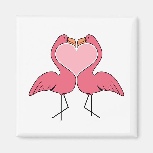 Flamingo Love Magnet (Front)