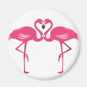 Flamingo Love Magnet