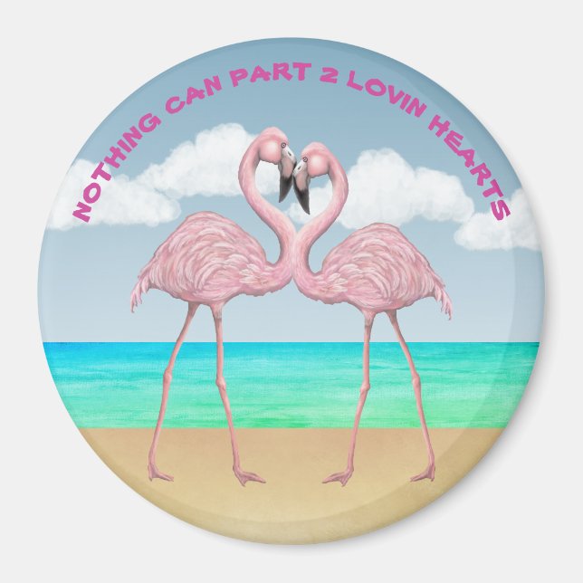 Flamingo Love Magnet (Front)