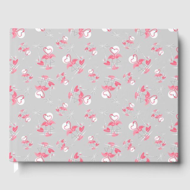 Flamingo Love Multi guest book (Front)
