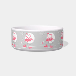 Flamingo Love pet bowl medium