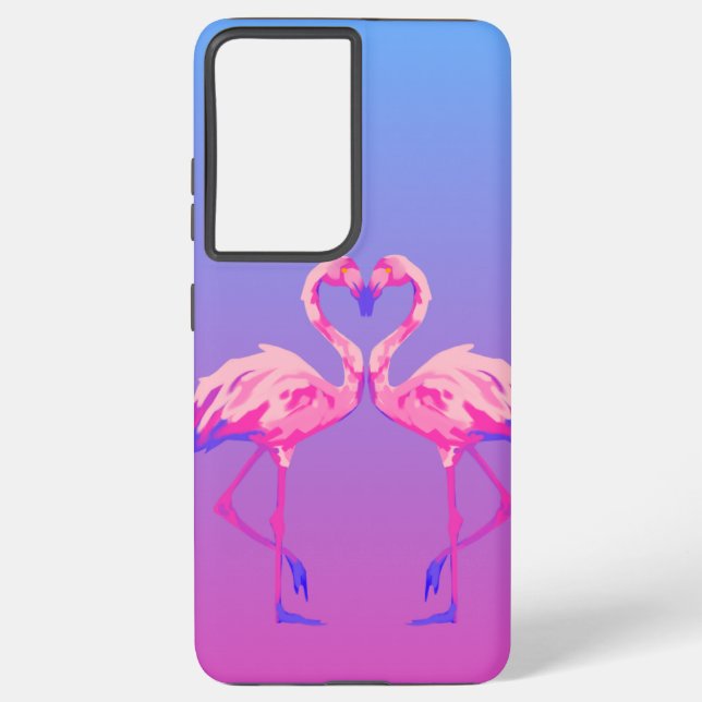 Flamingo Love Phone Case | Cute Couple aesthetic  (Back)