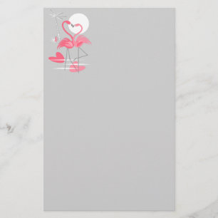 Flamingo Love stationery