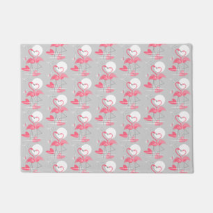 Flamingo Love Tiled doormat