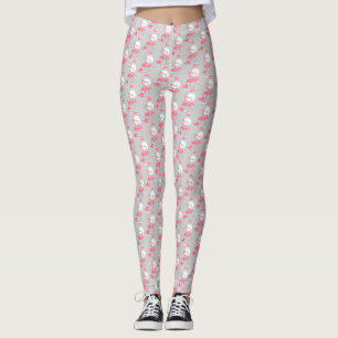 Flamingo Love Tiled leggings