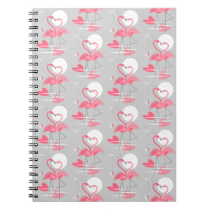 Flamingo Love Tiled notebook