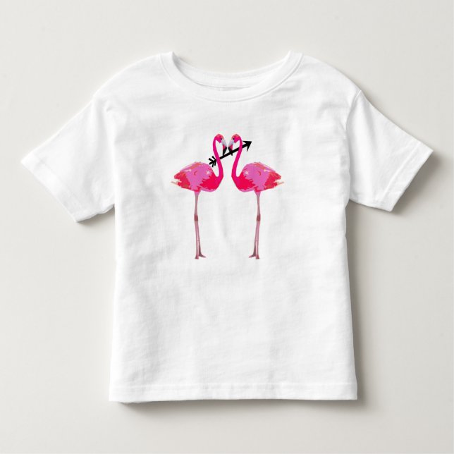 Flamingo Love Toddler T-Shirt (Front)