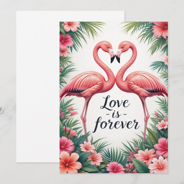 Flamingo Love Tropical Decor (Front/Back)