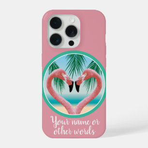 Flamingo Love (Tropical Valentine) iPhone 15 Pro Case