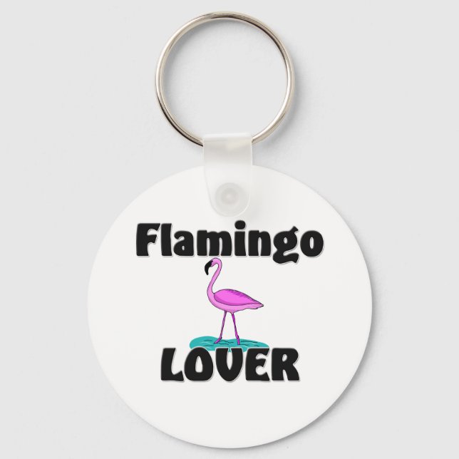 Flamingo Lover Key Ring (Front)