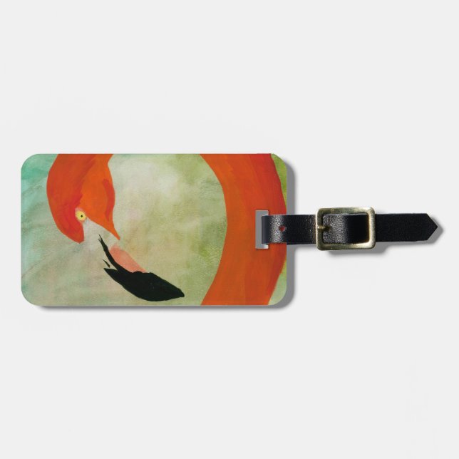 Flamingo Luggage Tag (Front Horizontal)