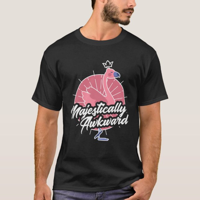 Flamingo majestic strange quirky T-Shirt (Front)