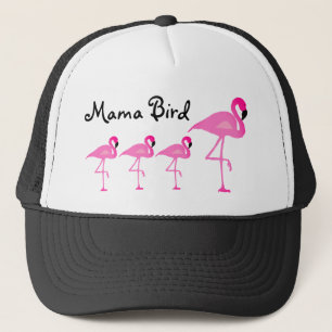Flamingo Mama Bird Trucker Hat