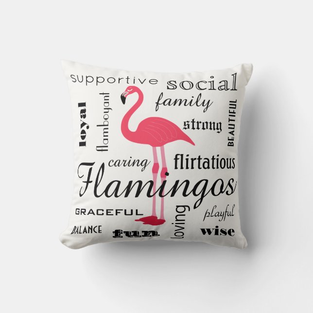 Flamingo Meaning Cushion (Front)