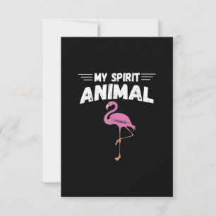 Flamingo Men Women Kids My Spirit Animal Invitation