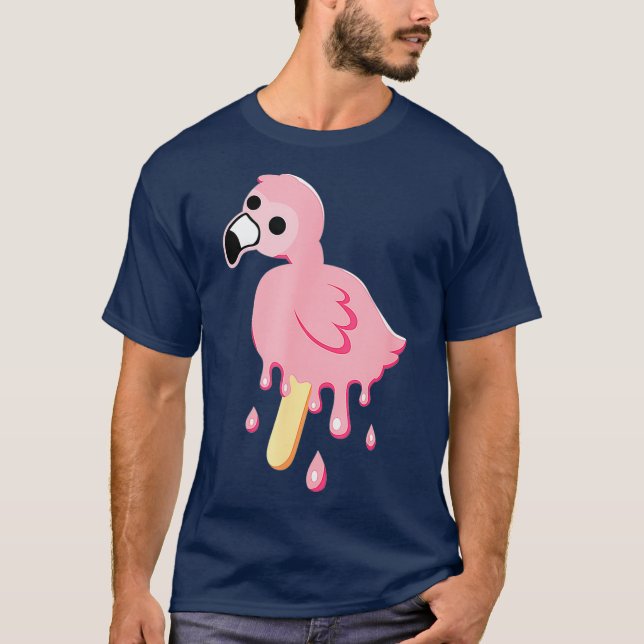 Flamingo Merch mrflimflam Bird Popsicle T-Shirt (Front)