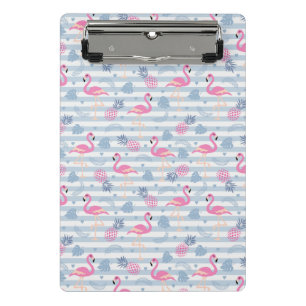 Flamingo Mini Clipboard - Pink & Blue
