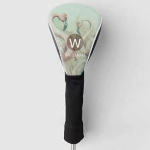 Flamingo Monogram Personalized Golf Head Cover