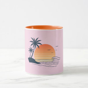 Flamingo Moon Child Summer Mug