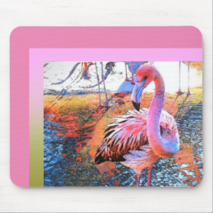 Flamingo Mouse Pad-Pink Pad