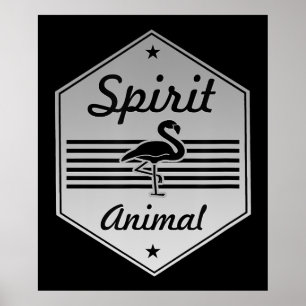 Flamingo   My Spirit Animal Flamingo Costume Poster